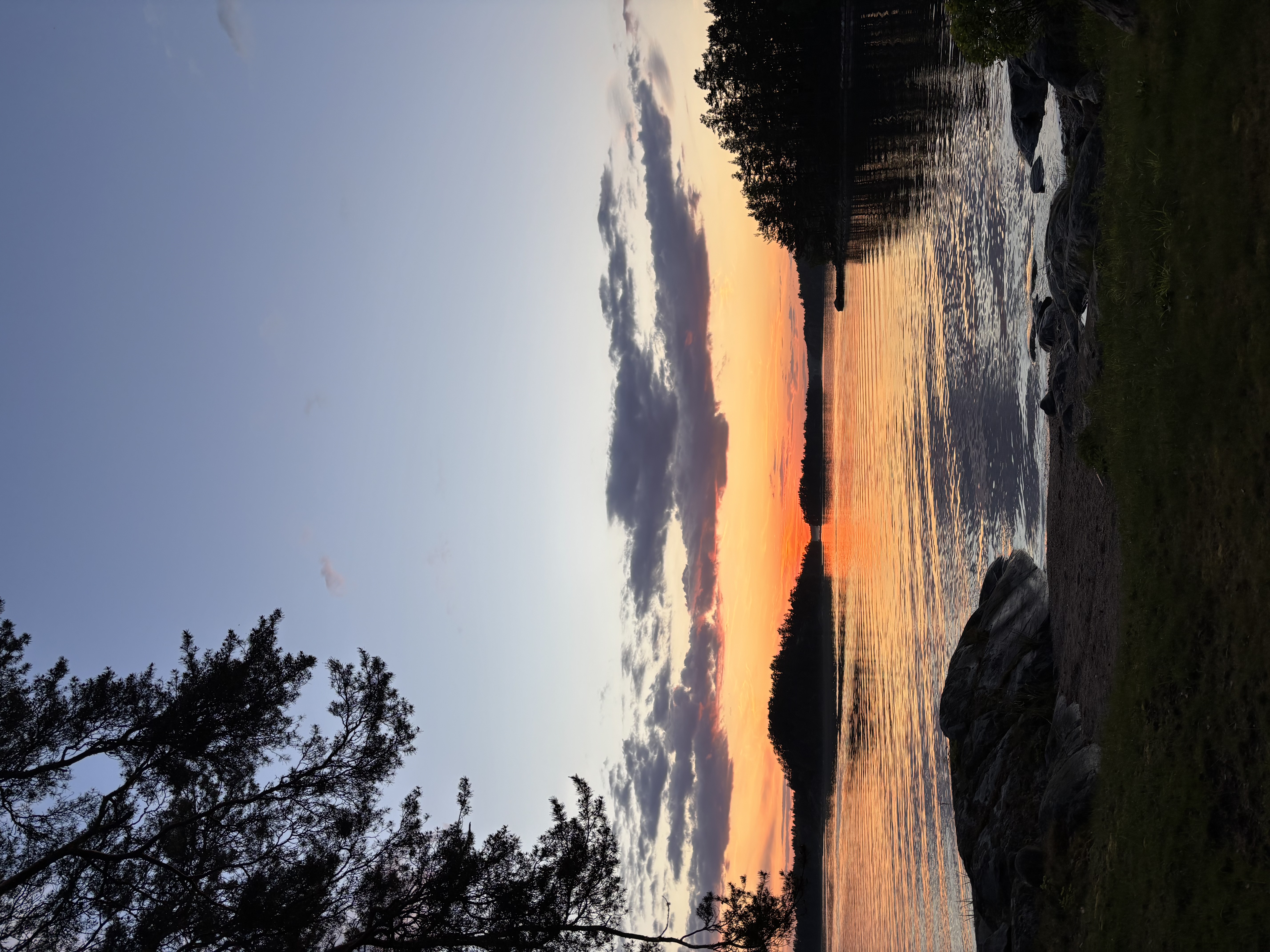 Sunset over the Stockholm archipelago