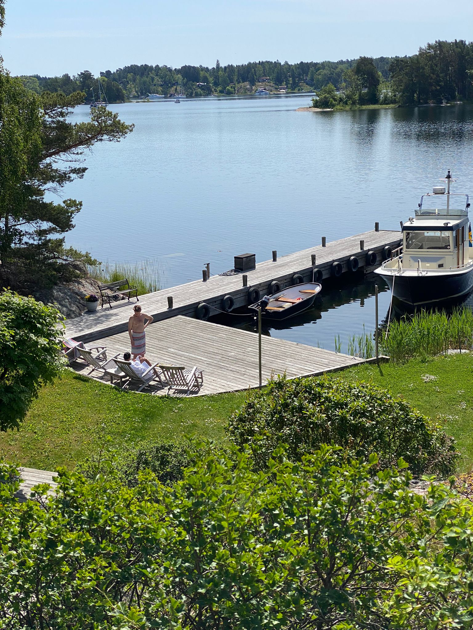 Gyltholmen dock in the Stockholm archipelago